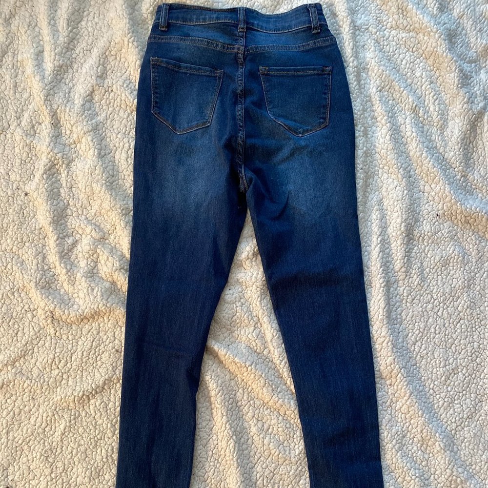 Blue Jeans With Rips - Picture 3 of 5